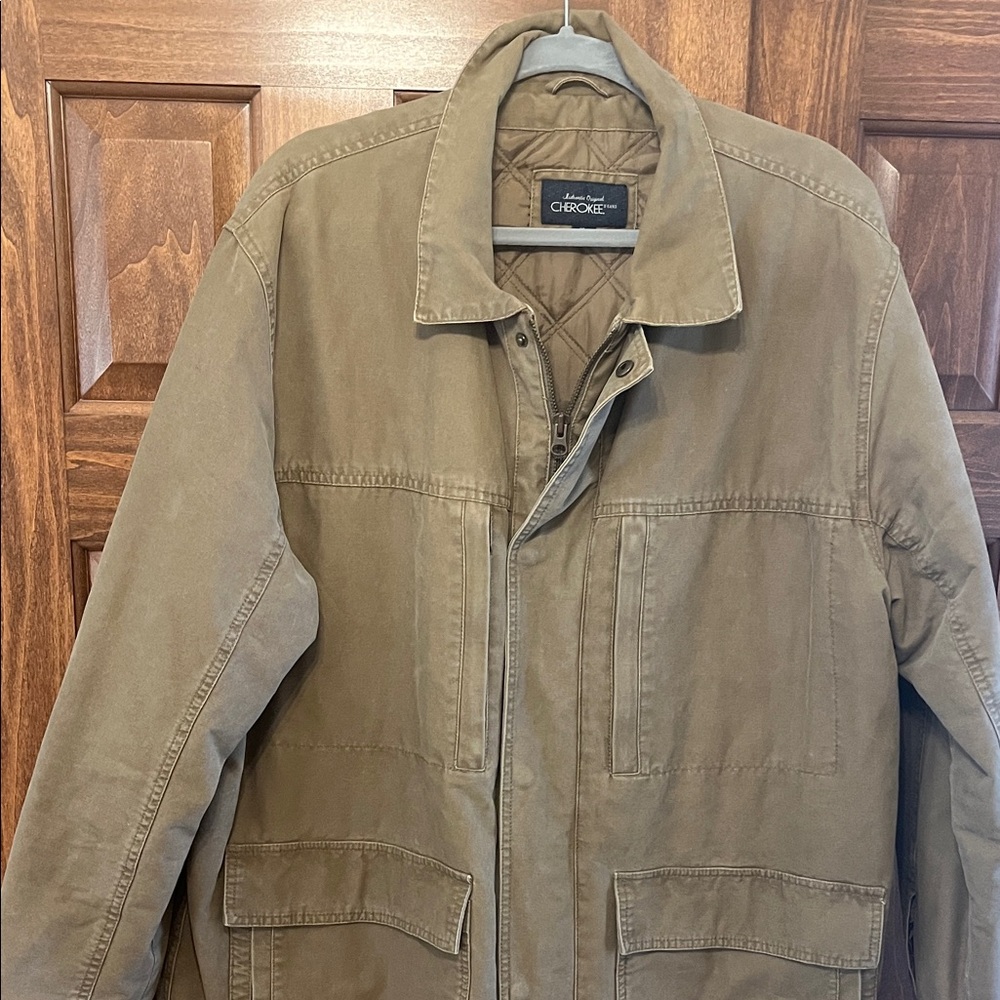 Cherokee Men's Tan Military Field Jacket